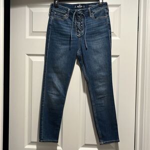 Hollister women high rise crop super skinny jeans size 5S